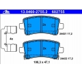 1605104 542125 1605130 1605223 Placute frana spate Insignia J61/62/64 ATE